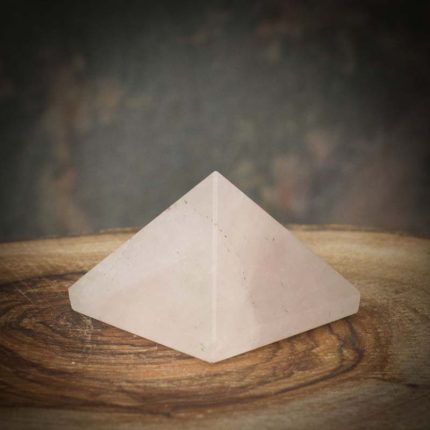 Rose Quartz Pyramids 27 - 28 mm