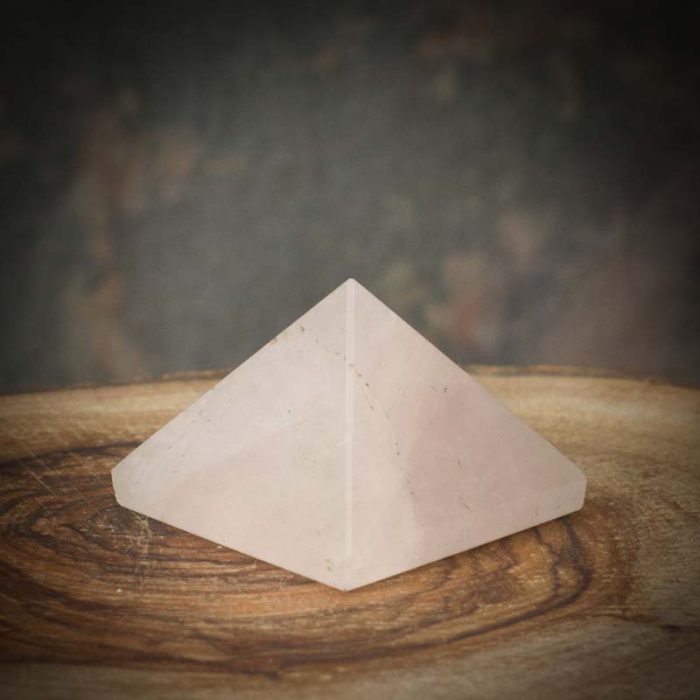 Rose Quartz Pyramids 27 - 28 mm