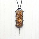 Citrine Druzy Pendant