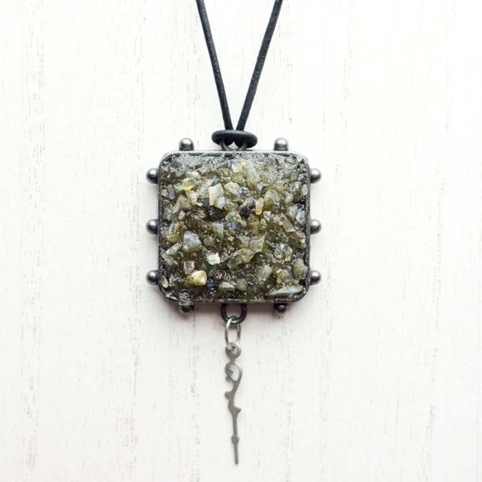 Labradorite Druzy Pendant