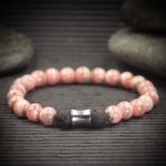 Rhodochrosite Aromatherapy Bracelet