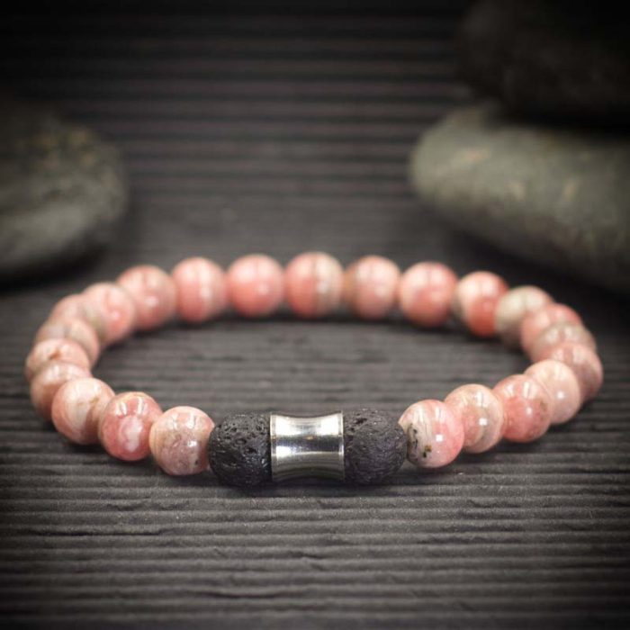Rhodochrosite Aromatherapy Bracelet