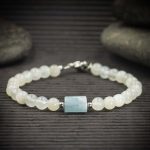 Aquamarine and Moonstone Bracelet