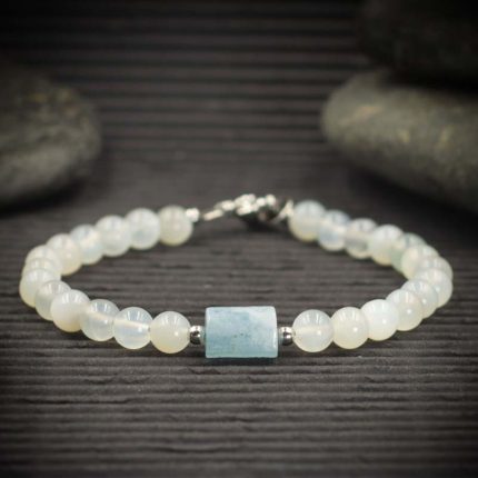 Aquamarine and Moonstone Bracelet