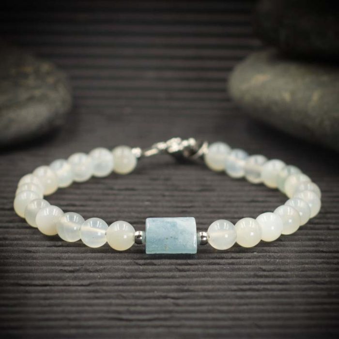 Aquamarine and Moonstone Bracelet