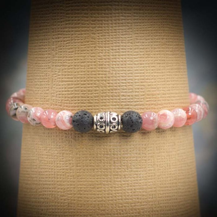 Rhodochrosite Aromatherapy Bracelet
