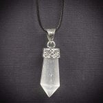 Selenite Polished Point Pendant