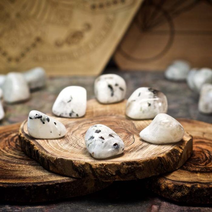 Rainbow Moonstone Crystals for Grids