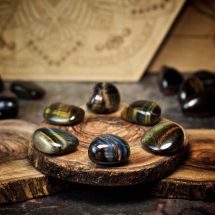 Blue Tiger Eye Crystals for Grids
