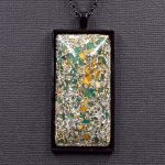 Amazonite and Yellow Jasper Orgonite® Pendant