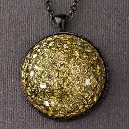 Brass Orgonite® Dome Pendant