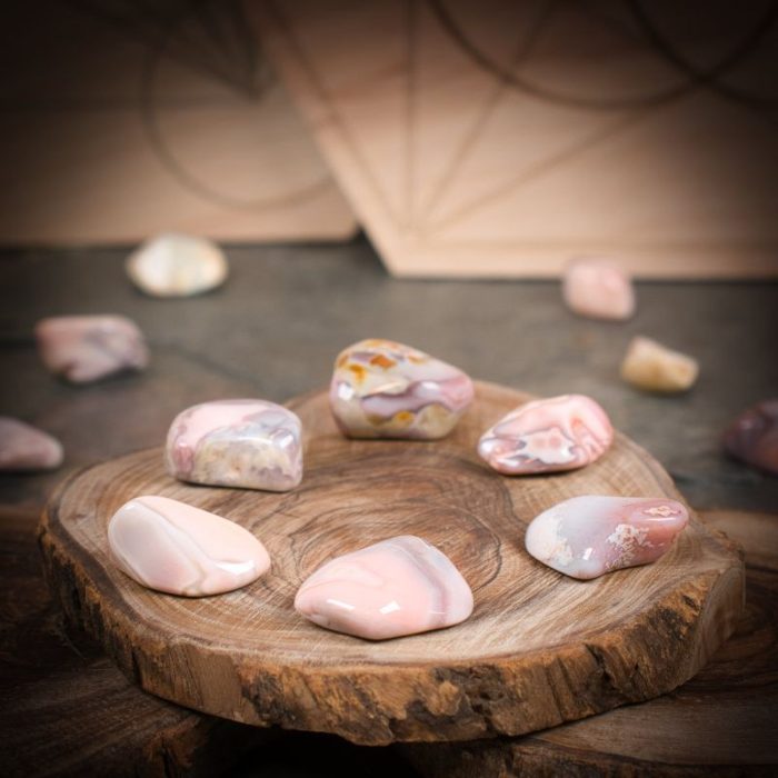 Botswana Agate (Pink) Crystals for Grids