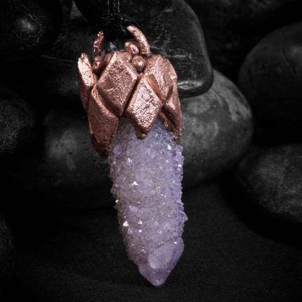 Lilac Spirit Quartz Talisman Pendant - B