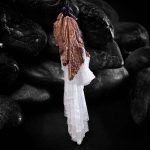 Scolecite Blade Talisman Pendant