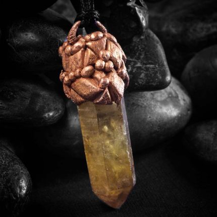 Congo Citrine Talisman Point Pendant - D
