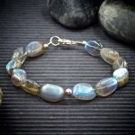 Labradorite Freeform Oval Bracelet