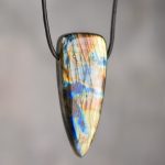 Labradorite Dagger Pendant - E