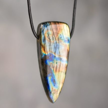 Labradorite Dagger Pendant - E