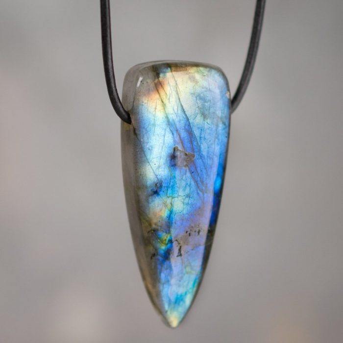 Labradorite Dagger Pendant - G