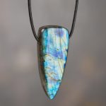 Labradorite Dagger Pendant - H