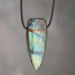 Labradorite Dagger Pendant - M