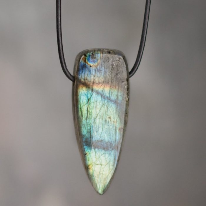 Labradorite Dagger Pendant - M