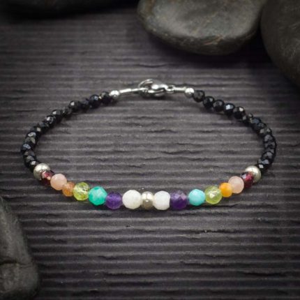 7 Chakra Mini Faceted Crystal Bracelet