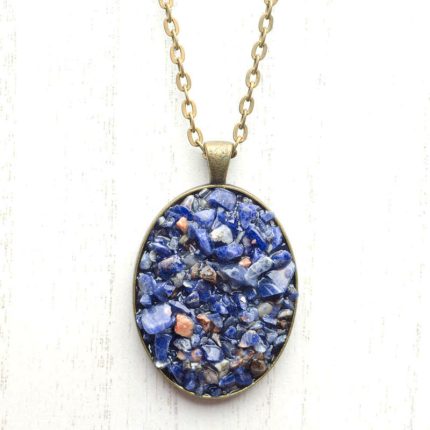 Sodalite Druzy Pendant