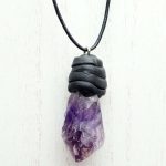 Amethyst Rough Point Pendant