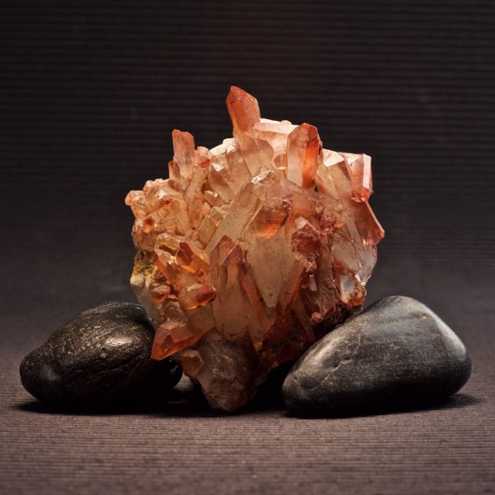 Hematoid Quartz Clusters