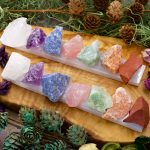 7 Chakra Crystal Set with Selenite Bar