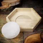 Selenite Circle Crystal Charging Tray