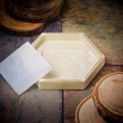 Selenite Square Crystal Charging Tray