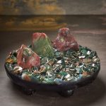 Bloodstone and Fancy Jasper Orgonite Charger
