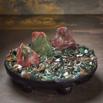 Bloodstone and Fancy Jasper Orgonite Charger