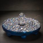 Angel Aura Quartz Orgonite Charger with Blue Base
