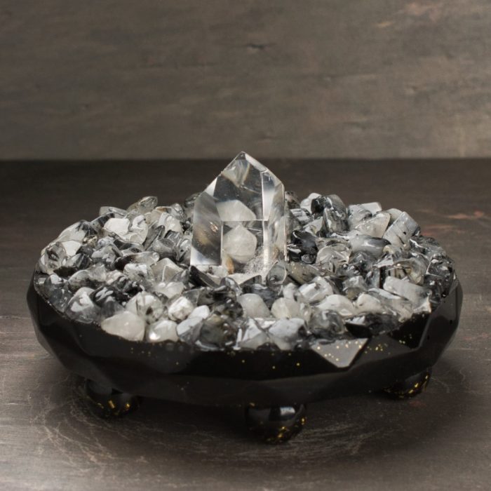 Tourmalinated Quartz Orgonite Charger