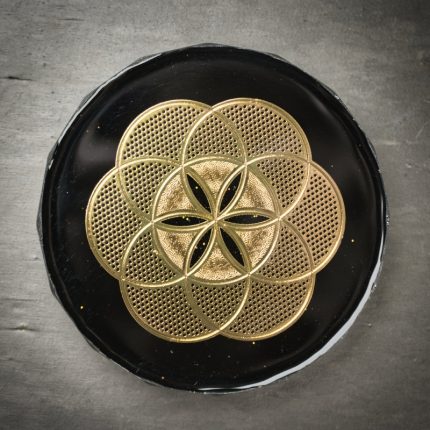 Seed of Life Brass Orgonite Grid