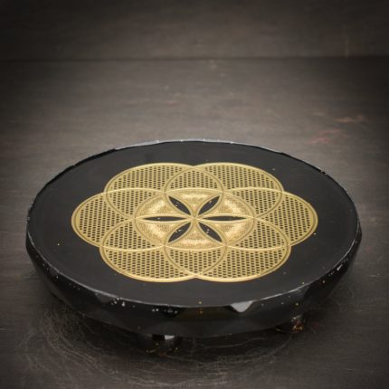 Seed of Life Brass Orgonite Grid