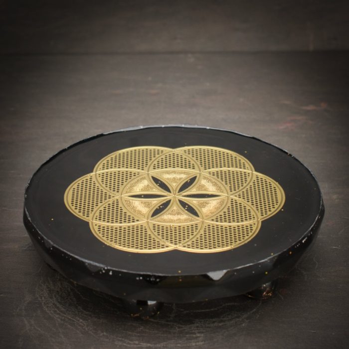 Seed of Life Brass Orgonite Grid