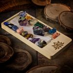 Lotus Blossom Crystal Charging Tray with Selenite