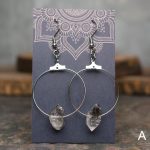 Herkimer Diamond Hoop Earrings