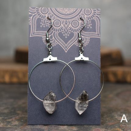 Herkimer Diamond Hoop Earrings