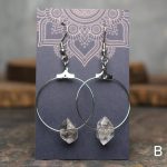 Herkimer Diamond Hoop Earrings