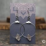 Herkimer Diamond Hoop Earrings