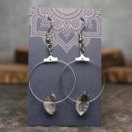 Herkimer Diamond Hoop Earrings