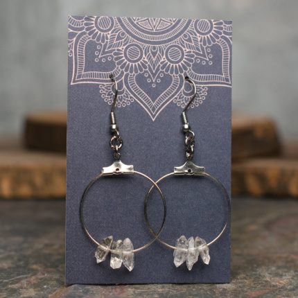 Herkimer Diamonds Hoop Earrings