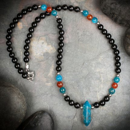 Apatite and Black Onyx Necklace
