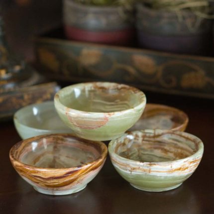 Green Onyx Ring Dish Trinket Bowl