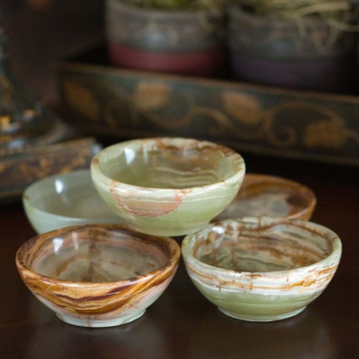 Green Onyx Ring Dish Trinket Bowl
